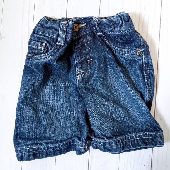 Wrangler Baby Boys Blue Jean Shorts 12 Mo